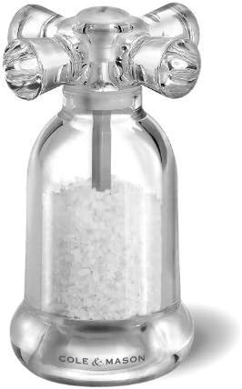 Cole & Mason OLE & MASON Tap Salt And Pepper Grinder Set - Acrylic Mills Include Precision Mechanisms And Premium Sea Salt And Peppercorns