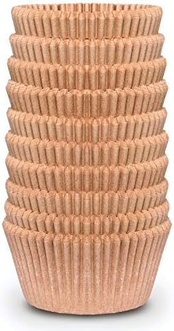  Upcake Liners For Baking - JUMBO Muffin Liners - Extra LARGE Size Giant Baking Cups - THICK White Parchment Natural Wax Paper Baking Cups - Top Bulk Greaseproof Cupcake Wrappers Pan Liners