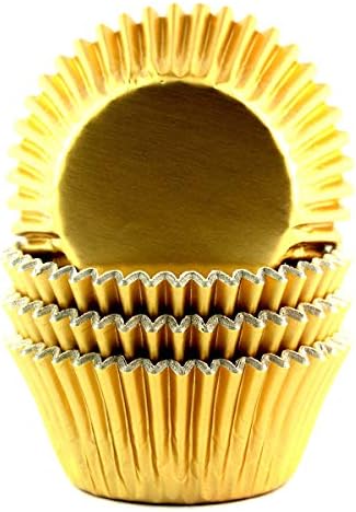  Foil Metallic Cupcake Liners Standard Baking Cups 100 Pcs (Navy Blue)