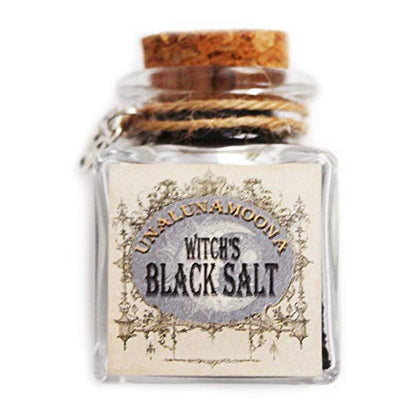  Wicca Black Salt Kit | Black Salt For Protection | Black Salt Witchcraft | Empath Protection | Witch Salt | Witchcraft Supplies And Tools | Black Salt Wicca | Charged Using Dark Moon