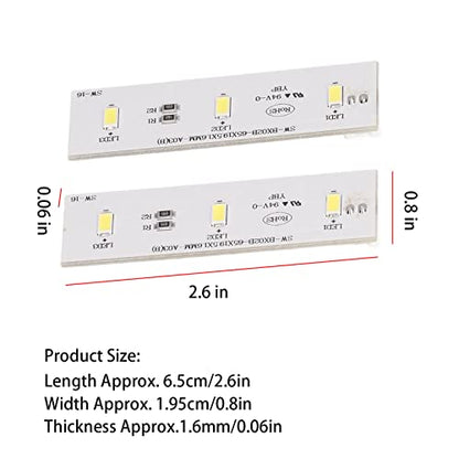  2Pcs Freezer Led Light Strip Bar Electronic Components Dc12V Freezer Cooler Fridge Refrigerator Led Light Strip Bar For Sw Bx02B Dc 12V