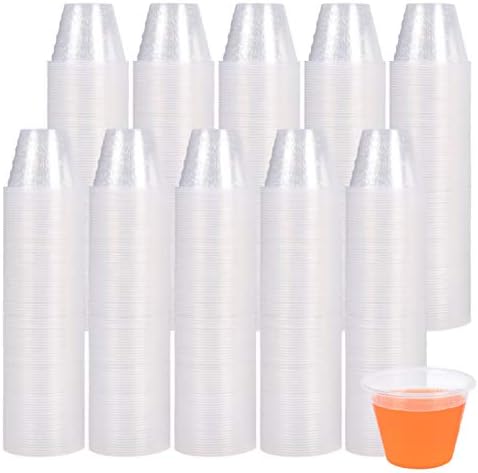  Posable, Graduated, Plastic Medicine Cups - Bulk Set (1000) , 1 Ounce Cups With Volume, Dosage Measure-for Mixed Pills, Liquid Medication Measuring, DIY Arts & Crafts/Mixes, Mouthwash
