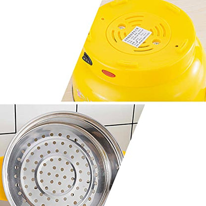  Electric Food Steamer Electric Hot Pot Stainless Steel Cooker Steamer Multi-Function Pot Dumpling Noodles Cooker Steamer For Kitchen(24cm UK Plug) Baby Food Steamer