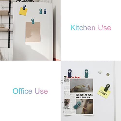  All Purpose Magnetic Clips - Chip Clips, Bag Clips, Food Clips, Refrigerator Magnets Clips For Bread Bags, Snack Bags And Food Bags (Pack Of 10, Deep Colors)