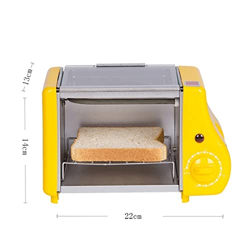 MBJ Bread Maker Multifunctional Mini Electric Oven Grill Omelette Omelette Skillet Breakfast Maker Toaster (Color : Pink)