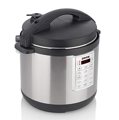  Zavor Select 6 Quart Electric Pressure Cooker And Rice Cooker With Non-stick Inner Cooking Pot And Brushed Stainless Steel Finish (ZSESE01)