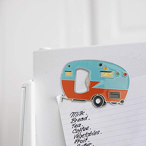  Bottle Opener Magnetic With Fridge Magnets Sticker,RV Camper Bottles Opener Caravan Bottle Beer Opener Unique Beer Gift Idea For Camper Lovers Cool Gadgets Outdoor Picnic Home Using