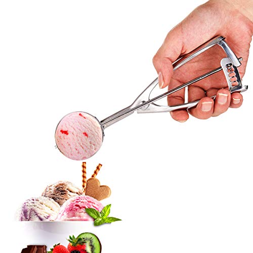  Cookie Scoop Set - Small/1 Tablespoon, Medium/2 Tablespoon, Large/3 Tablespoon - Ice Cream Scoop Set, 18/8 Stainless Steel Dough Scoop Cupcake Scoop Melon Baller