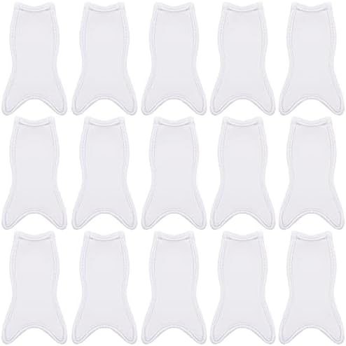  15 Pieces Reusable Popsicle Holders Popsicle Bags Freezer Ice Pop Sleeves Antifreezing Ice Pop Holders, White Fish Style
