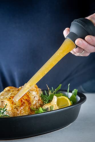 KitchenAid Turkey Baster, Safety And Comfort Baster For Turkey, Meat And Poultry Roasts - Onyx Black