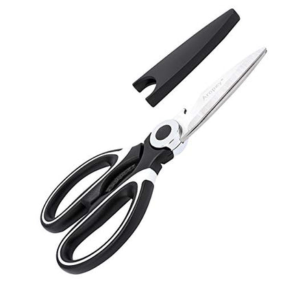  Aropey Ultra Sharp Premium Heavy Duty Shears And Multi Purpose Scissors, Black