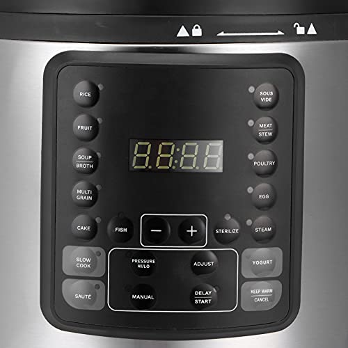  Electric Pressure Cooker, 6L Capacity Multifunction Slow Cooker, Adjustable Temperature 125‑400℉, For Kitchen Utensils