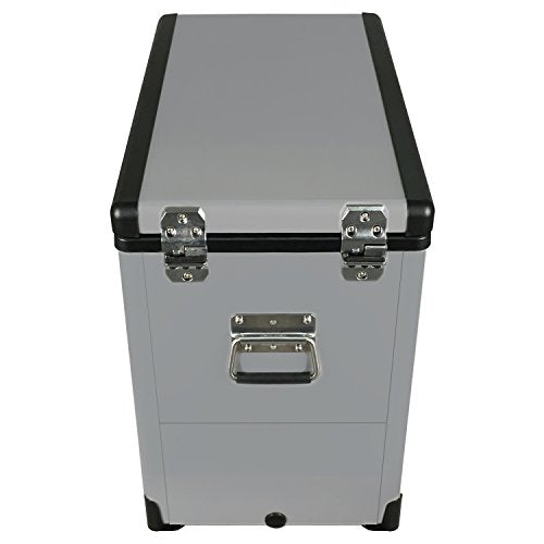  FM-452SG 45 Quart Slimfit Portable Refrigerator, AC 115V/ DC 12V Real Freezer For Car, Home, Camping, RV-8°F To 50°F, Charcoal, Gray