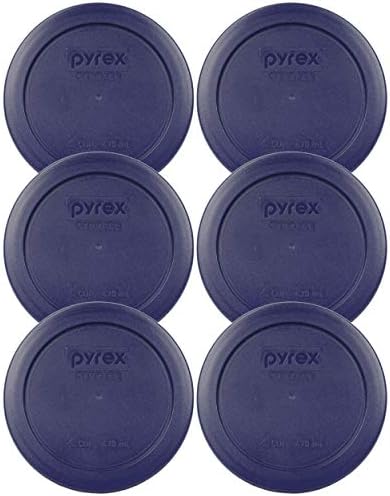 Pyrex 7200-PC 2-Cup Lawn Green Plastic Food Storage Lid, Made In USA - 2 Pack