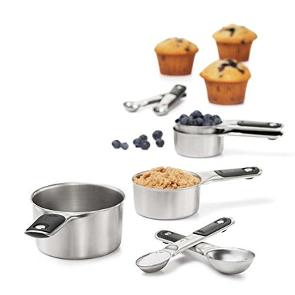 OXO 8-Piece Stainless Steel Measuring Cup/Spoon Set