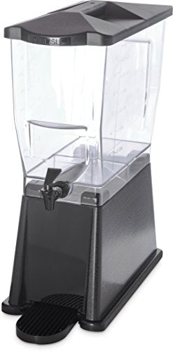  1085203 TrimLine Clear Economy Single Base Beverage Dispenser, 3 Gal Capacity, Black
