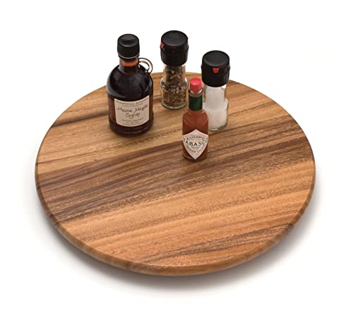  Acacia Wood 16" Lazy Susan Kitchen Turntable