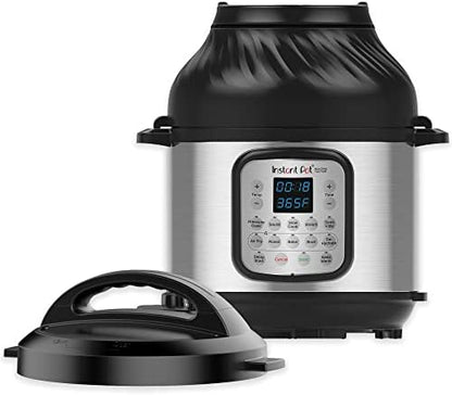  Duo Plus, 6-Quart Whisper Quiet 9-in-1 Electric Pressure Cooker, Slow Cooker, Rice Cooker, Steamer, Sauté, Yogurt Maker, Warmer & Sterilizer, Free App With 1900+ Recipes, Stainless Steel