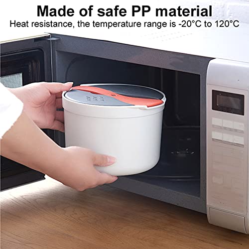  Microwave Rice Cooker 2-Layer Efficient Multiple Function Easy To Use For Home Kitchen Daily Life