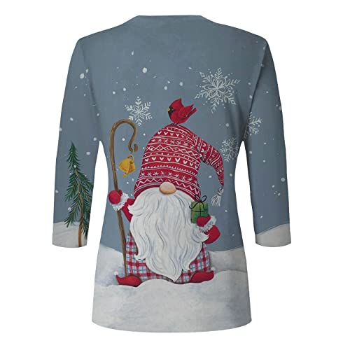  Sweatshirts For Women Loose Fit Cute Fashion Christmas Print Long Sleeve Loose Tops Sweatshirts Pullover Top Streetwear