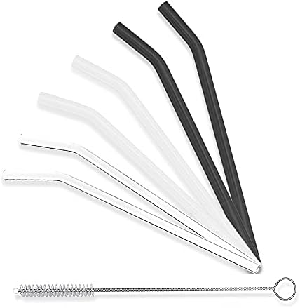  25 Pieces Reusable Plastic Straws. BPA-Free, 9 Inch Long Drinking Transparent Straws Fit For Mason Jar, Yeti Tumbler, Cleaning Brush Included