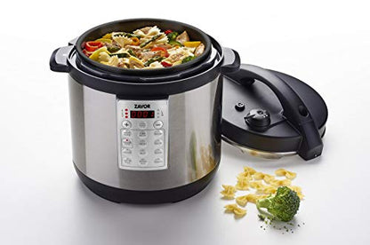  Zavor Select 6 Quart Electric Pressure Cooker And Rice Cooker With Non-stick Inner Cooking Pot And Brushed Stainless Steel Finish (ZSESE01)