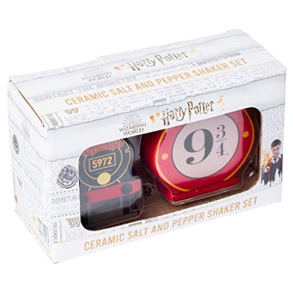  Harry Potter Hogwarts Express Platform 9 3/4 Ceramic Salt And Pepper Shaker
