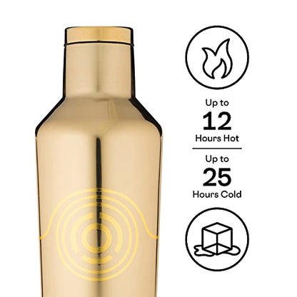 Corkcicle Canteen 16 Oz Triple Insulated Stainless Steel Bottle, Star Wars C3P0