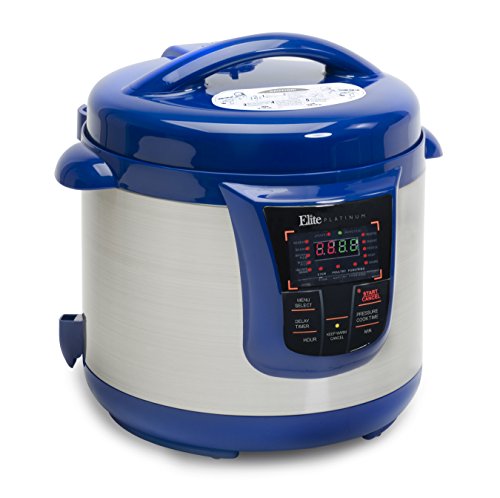  Platinum 8 Quart 14-in-1 Multi-Use Programmable Pressure Cooker, Slow Cooker, Rice Cooker, Sauté, And Warmer - Blue