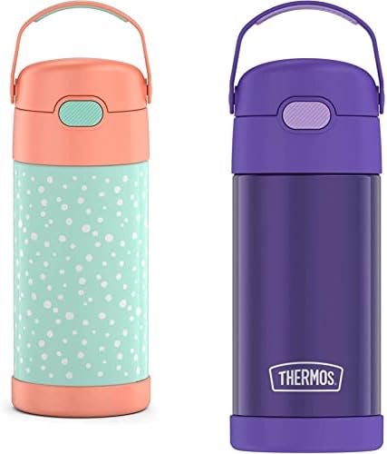 Thermos FUNTAINER 12 Ounce Stainless Steel Kids Bottle, Pastels