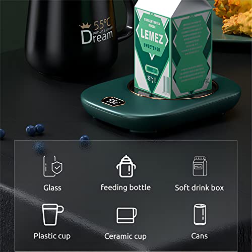  Candle Warmer Coffee Mug Warmer For Desk, With Detachable USB Power Cable, 3 Temperature Setting 113℉-131℉-149℉, Suitable For Office, Home And Many Occasions (Pink No Cup)
