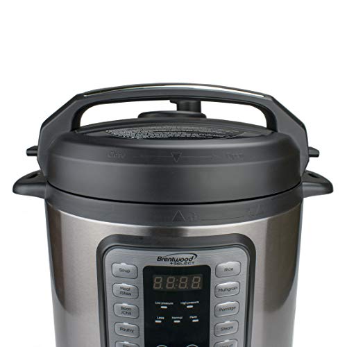  EPC-636 8-in-1 Electric Pressure Slow, Rice, Egg Cooker, Sauté, Steam, Yogurt, And Food Warmer, 6 Quart, Staiinless Steel/Black