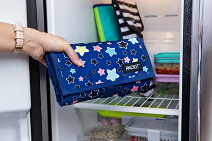 Freezable Lunch Bag With Zip Closure, Bright Stars