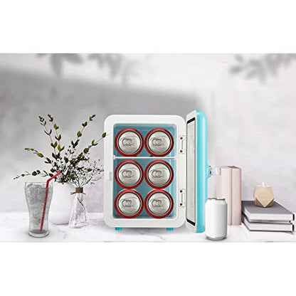 FRIGIDAIRE EFMIS137-BLUE Portable Retro 6-can Mini Fridge, Blue