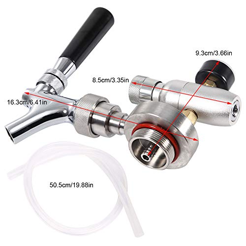  Beer Faucet Stainless Steel Beer Spear Faucet Tap Dispenser Kit For 2L/3.6L/4L Mini Keg Beer Growler