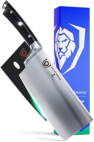  Meat Cleaver Knife - 7 Inch - Gladiator Series - Heavy Duty - Razor Sharp - Forged High Carbon German Steel Kitchen Knife - Sheath Included - NSF Certified