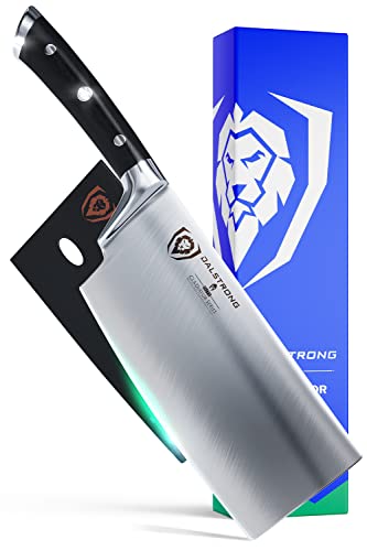  Meat Cleaver Knife - 7 Inch - Gladiator Series - Heavy Duty - Razor Sharp - Forged High Carbon German Steel Kitchen Knife - Sheath Included - NSF Certified