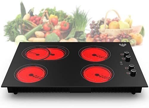  Double Induction Cooktop, Portable Induction Cooker With 2 Burner Independent Control, Ultrathin Body, 9 Temperature, 2300W-Multiple Power Levels, 2 Hour Timer, Safety Lock