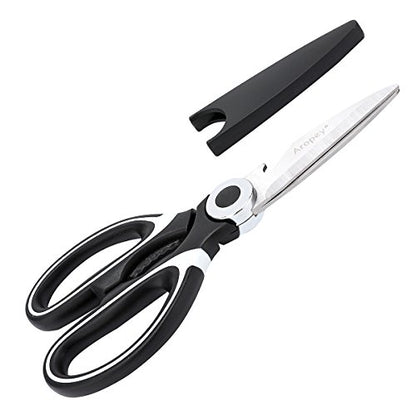  Aropey Ultra Sharp Premium Heavy Duty Shears And Multi Purpose Scissors, Black