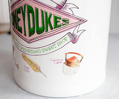  Harry Potter Honeydukes Sweets 10-Inch Ceramic Cookie Jar | Food Storage Jar For Candy, Spice | Flour And Sugar Containers With Lids, Home & Kitchen Canisters For Counter Top, Housewarming Gifts