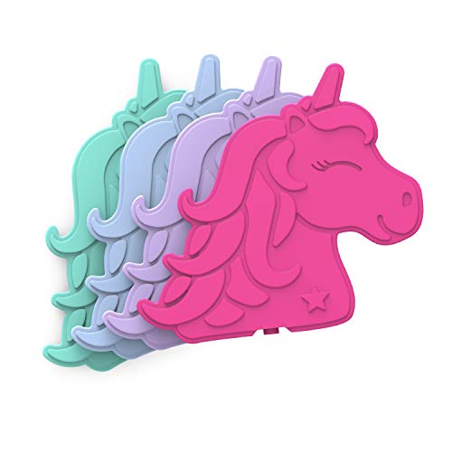 ® Buddies Reusable Ice Packs - Slim Ice Packs For Lunch Boxes, Lunch Bags, And Coolers - Multicolored 4-Pack (Unicorn)