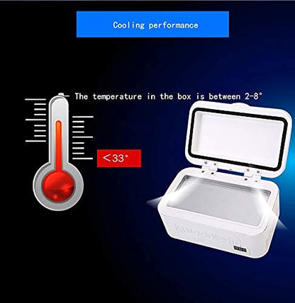  TONPOP Small Refrigerator Box Portable Mini Refrigerator Charging Treasure Car Three-purpose Refrigerator Box Carrying Case Refrigerator ()