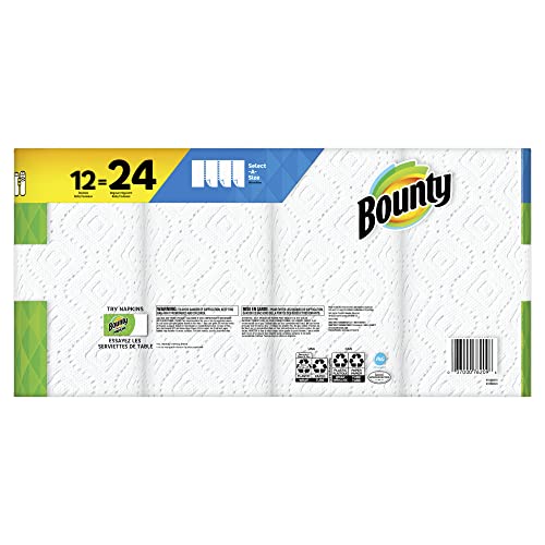  Select-A-Size Paper Towels, Double Rolls, White, 90 Sheets Per Roll, 12 Count (06130)