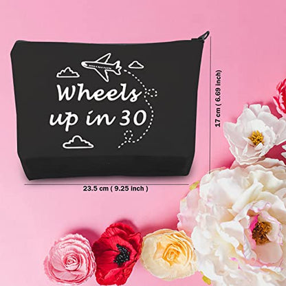  TSOTMO TV Show Merchandise Zipper Pouch Criminal TV Show Inspired Gift Wheels Up In 30 Makeup Bag Gift For Fans (Wheels BLK)