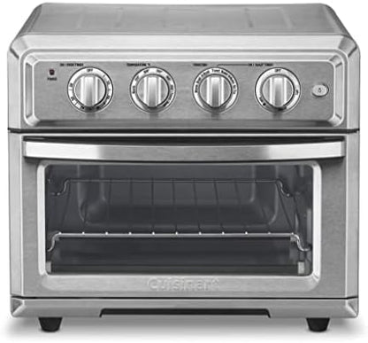 Cuisinart Air Fryer + Convection Toaster Oven, 8-1 Oven With Bake, Grill, Broil & Warm Options, Stainless Steel, TOA-70