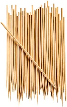  [100 Count] 12 Inch Bamboo Skewers For Shish Kabob, Grilling, Fruits, Appetizers, And Cocktails