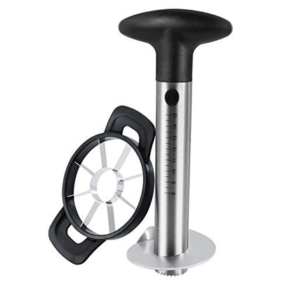  Pineapple Corer And Slicer Tool, Durable Pineapple Core Remover With Upgraded Cutter & Reinforced Thicker Blade, Stainless Steel Kitchen Fruit Gadget For Diced Pineapple Rings, Black Handle