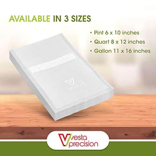  Uum Seal Bags | Clear And Embossed | 11x16 Inch | Gallon | 100 Vacuum Bags Per Pack | Great For Food Storage And Sous Vide