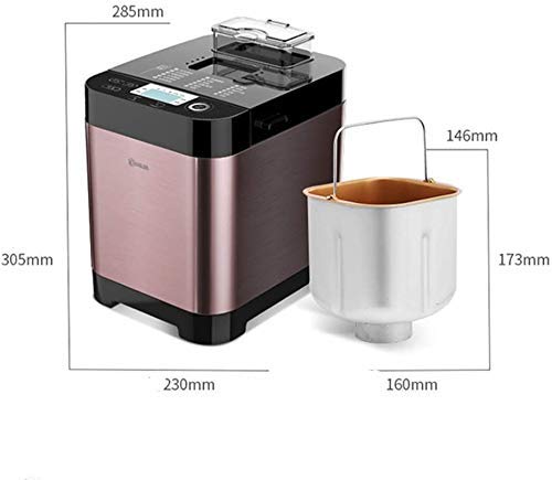  Bread Machine, Compact Fast Breadmaker, 450W Appointment Time, 13 Hours Reservation Function, 18 Nutrition Menu, Automatic Fruiting, Heat Preservation Easy To Use