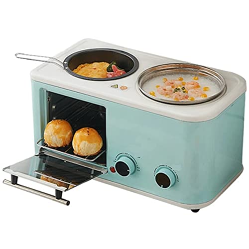  Mbj Bread Maker 3 In 1 Breakfast Maker Bread Toaster For Sandwiches Maker Electric Mini Oven Multifunctional Pancake Maker Frying Pan Machine (Color : Blue)